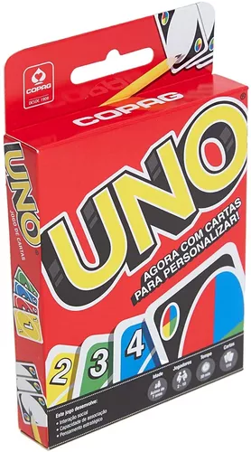 Uno Jogo Baralho Cartas Clássico Infantil Juvenil Original