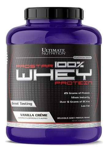 Prostar 100% Whey Protein 5.28 Lb - Ultimate Nutrition Sabor Vanilla Creme