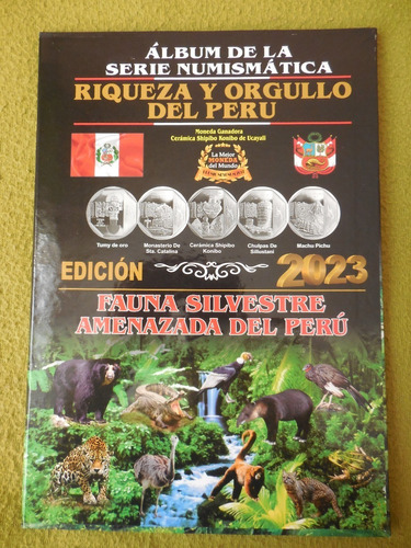 Álbum Monedas Colección Riqueza Y Orgullo Y Fauna Silvestre