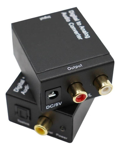 Adaptador Conversor Audio Optico Digital A Rca Analogo