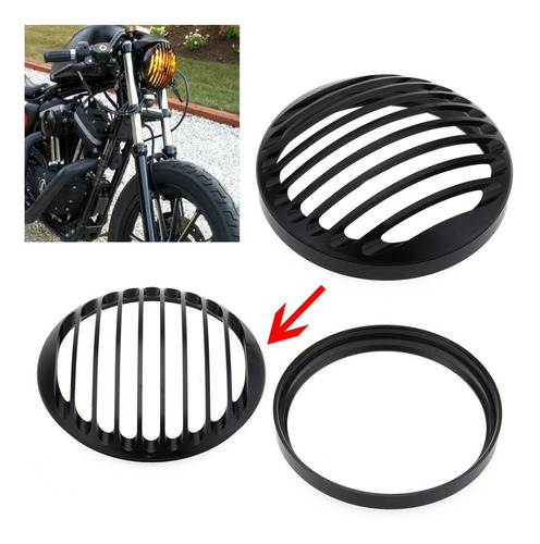 Imagen 1 de 5 de Rejilla Para Faro Harley Davidson 5 3/4
