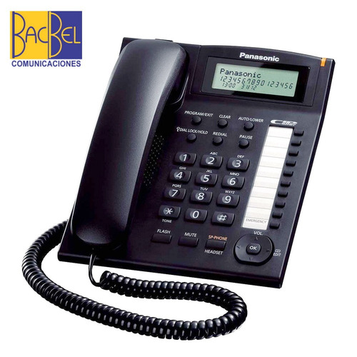 Imagen 2 de 4 de Panasonic - Teléfono Fijo Analogo Manos Libres C/id Kx-t7716