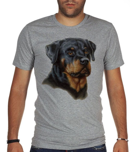 Remera De Hombre Rottweiler Pintura Art