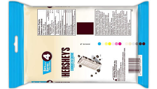 Barras De Chocolate Hersheys, Cookies N Creme, 4 Unidades, 1