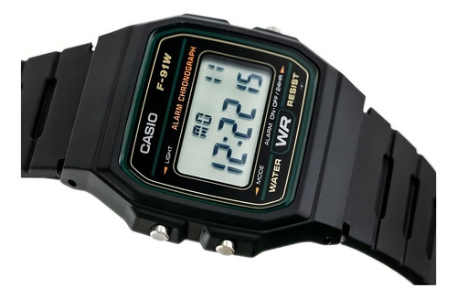 Reloj De Pulsera Casio Collection F-91w-3dg Linea Verde