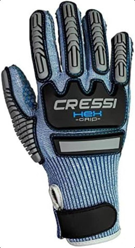 Guantes De Buceo Cressi Dyfiber Conch Xl, Azul
