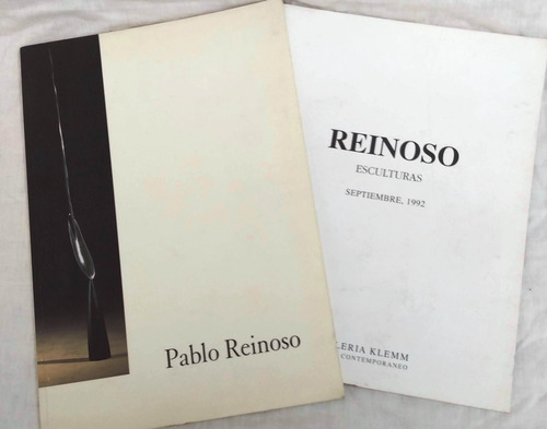 Pablo Reinoso 2 Catálogos Muestra Escultura 1992 Fund Klemm