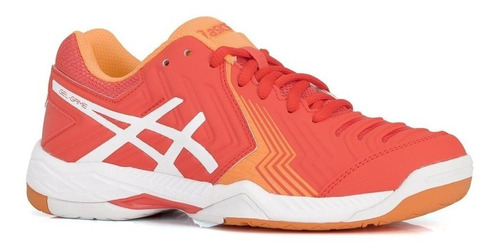 Tenis Asics Gel Game 6 Tennis Voleibol Squash  Coral/bco  