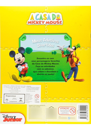 Livro Disney - Casa Do Mickey Meus Adesivos Divertidos, De Ed. Dcl. Editora Dcl Em Português