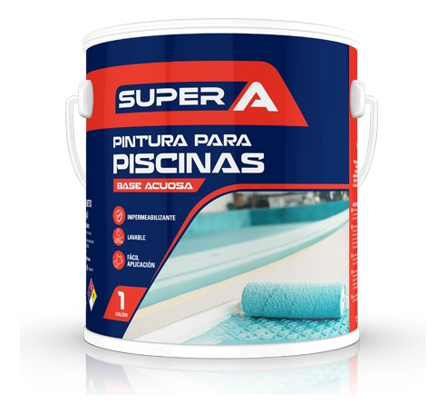 Pintura Para Piscinas Blanco De Galon Sellada Super A Tienda