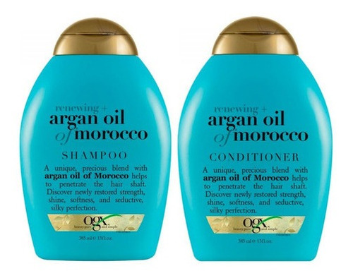 Set Ogx Shampoo + Acondicionador Renewing Argan Oil Morocco