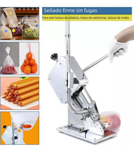Selladora Grapadora Chorizo Embutidos Frutas + 12,000 Grapas