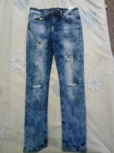 Blue Jeans Pantalones De Marca Color Azul 