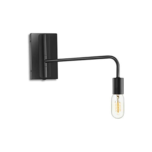 Lámpara De Pared Negra Barroca Brazo Ajustable, Luz De...