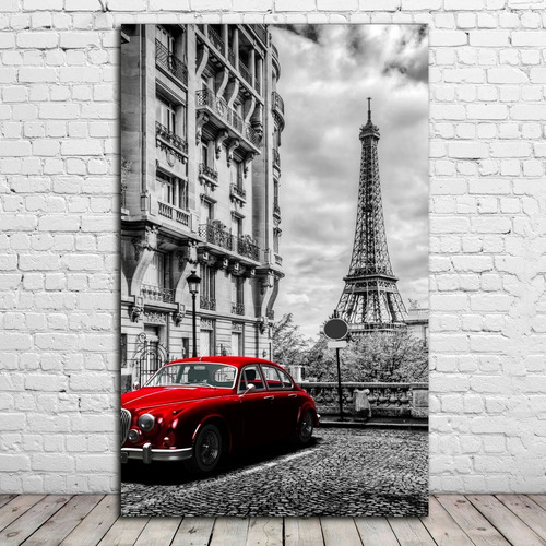 Cuadros Decorativos Torre Eiffel Vintage (60x40 Cm)