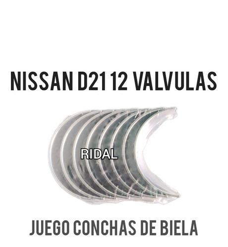 Juego Concha Biela Nissan Pickup D21 12 Valv 
