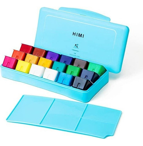 Miya Himi Gouache - Juego De Pintura (18 Colores, 30 Ml, Uni
