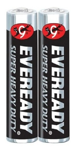 Blister 2 Pilas Zinc Carbon Eveready Aaa Super Heavy Duty 