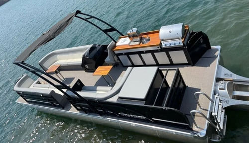 Test Drive Lancha Pontoon 9500 F Boat Fluvimar Catamarã