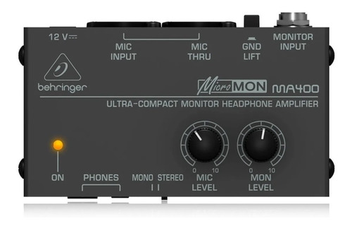 Amplificador De Auriculares Behringer Ma400 Monitor Studio