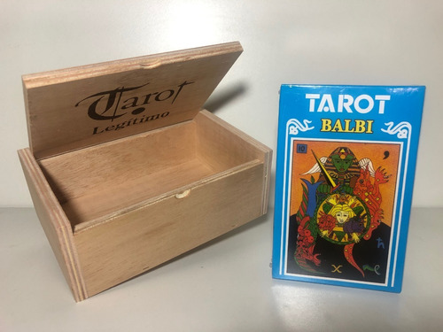 Mazo Cartas Tarot Balbi + Caja De Madera! 