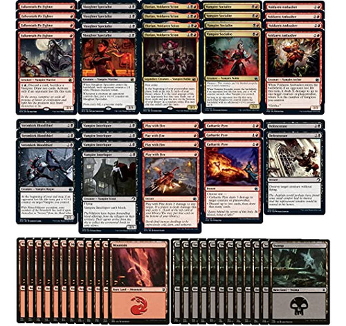 Elite Rakdos Vampire Deck - Negro Rojo - Muy Potente - Legal