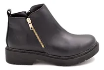 Comprar Botas De Cuero Mujer Con Cierre Cortitas Botinetas Moda 633g