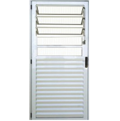 Porta De Aluminio L25 Branca 2.10 X 0.80 Basculante  Oferta!