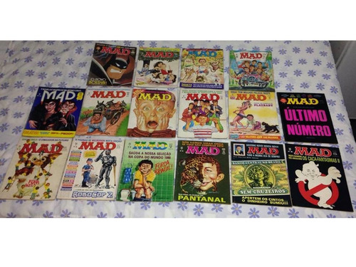 Lote 16 Revistas Mad Anos 90 Editora Record Ler Tudo $495,99