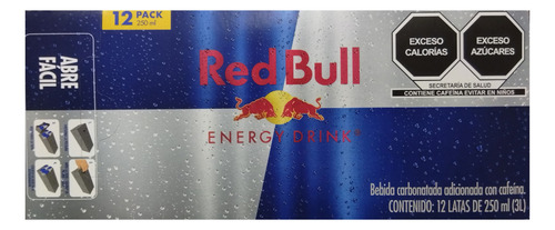Bebida Energetica Lata 12 Pz 250 Ml Red Bull