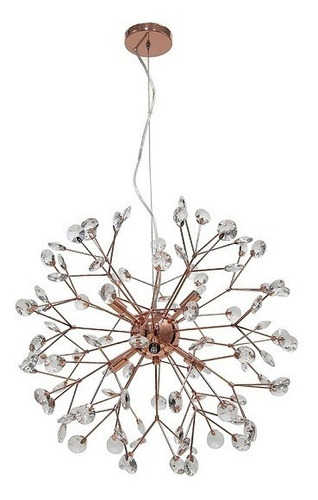 Pendente Heracleum Cobre New Line Lt638 Cristal Rose Gold