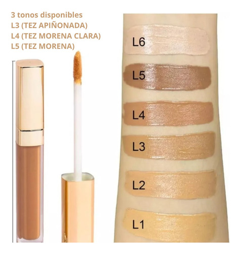 Kit Maquillaje Corrector De Ojeras Y Base Liquida