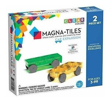 Magna-tiles Cars Expansion Set Bloques Magnéticos 