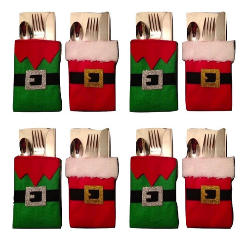 Porta Cubiertos Navideños Docena Modelo A Escojer $590.00