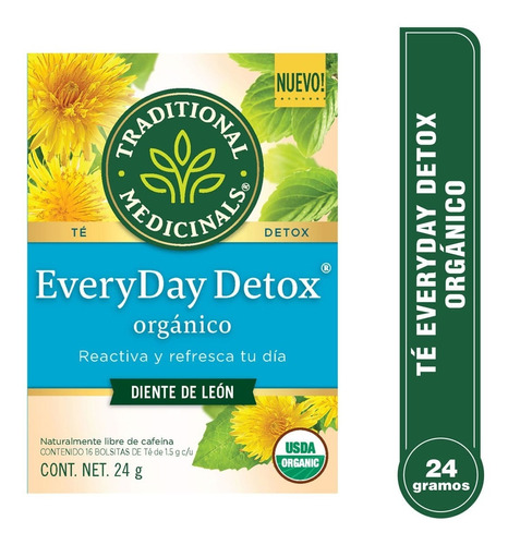 Té Traditional Medicinals Every Day Detox 24g