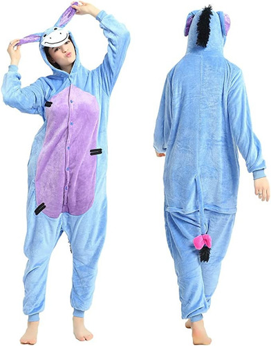 Disfraz Pijama De Burro Igor Winnie Pooh Eeyore Para Adultos Hombres Unisex Damas Mujer Envio Gratis