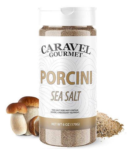 Porcini Sea Salt Shaker - All Natural Gourmet Sea Salts By C