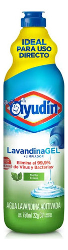 Botella De Ayudin Lavandina En Gel Menta Fresca X 750ml