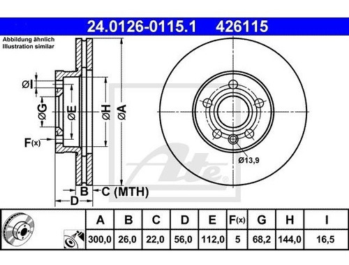 Discos Delanteros Seat Alhambra 2006 1.9 Tdi 89hp (7v) Par