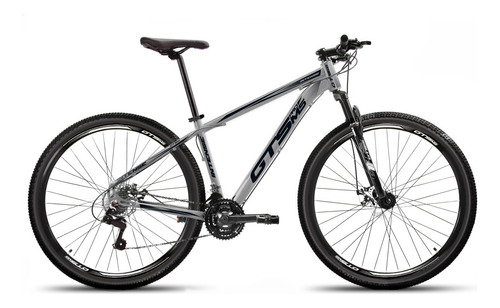 Bicicleta Bike Aro 29 Mtb Freio Disco 24v Gts Pro M5 Intense Cor Cinza/Preto Tamanho do quadro 17 "