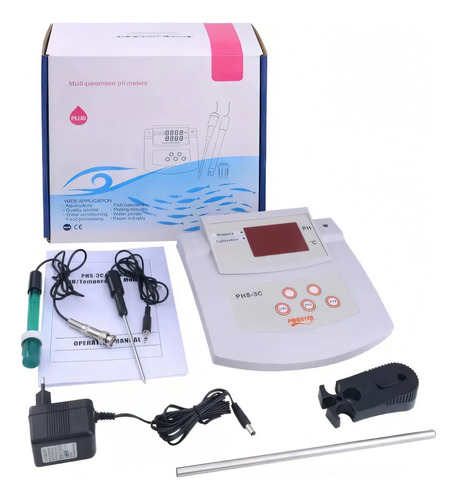 A Potenciometro Medidor Ph Temperatura Digital Mesa + Regalo