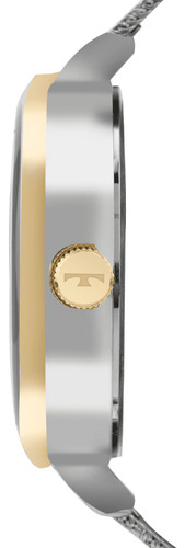 Relógio Technos Feminino Style Prata Dourado Pedras Fashion