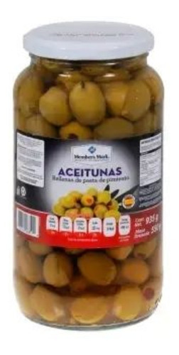 Aceitunas Verdes Españolas Members Rellenas Pimiento 935g