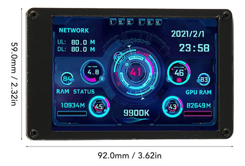 Panel De Sensor Para Pc, Pantalla Ips, Mini Pantalla Usb De