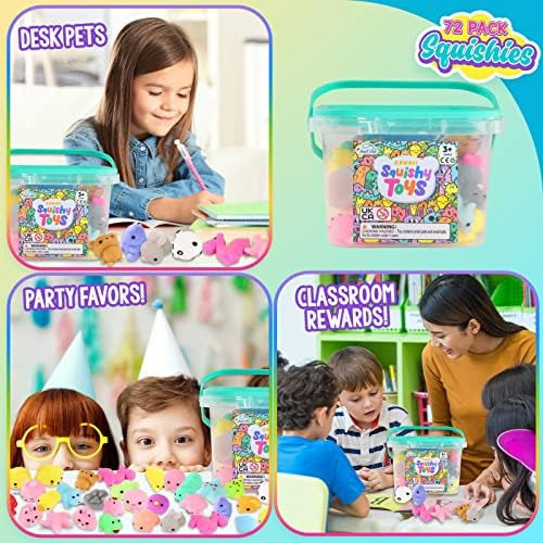 72 Peças De Brinquedos Squishies Mochi Squishy, Kawaii Mini