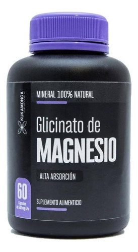 Glicinato De Magnesio - 60 Cápsulas