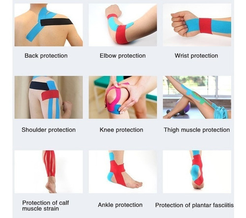 Venda Kinesiológica Cinta Terapéutica Tape Taping 5m Premium