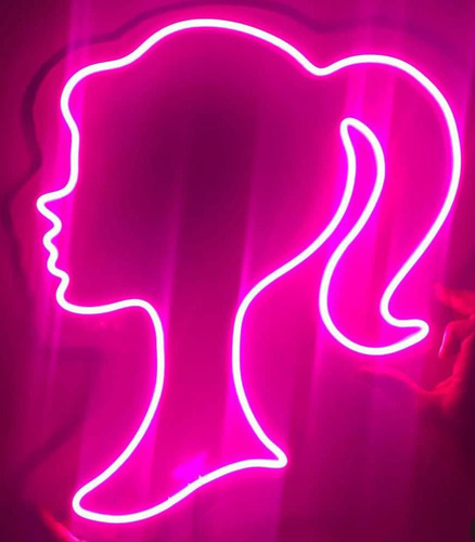 Cartel Barbie Neon 50x42cm Alquiler