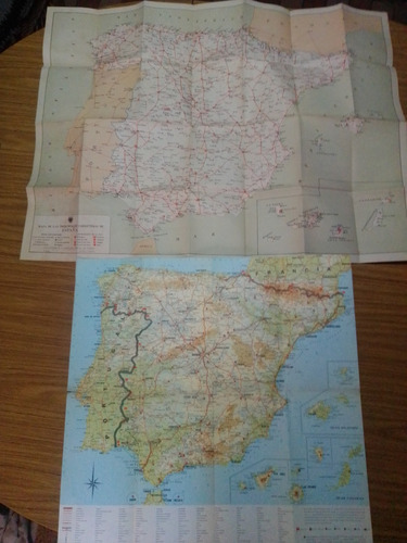 Mapa Vial De España + Mapa De Comunicaciones