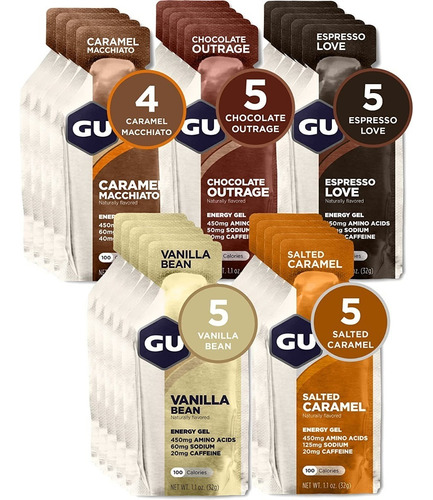 Gel Energetico Gu X 24 Sabores Surtidos